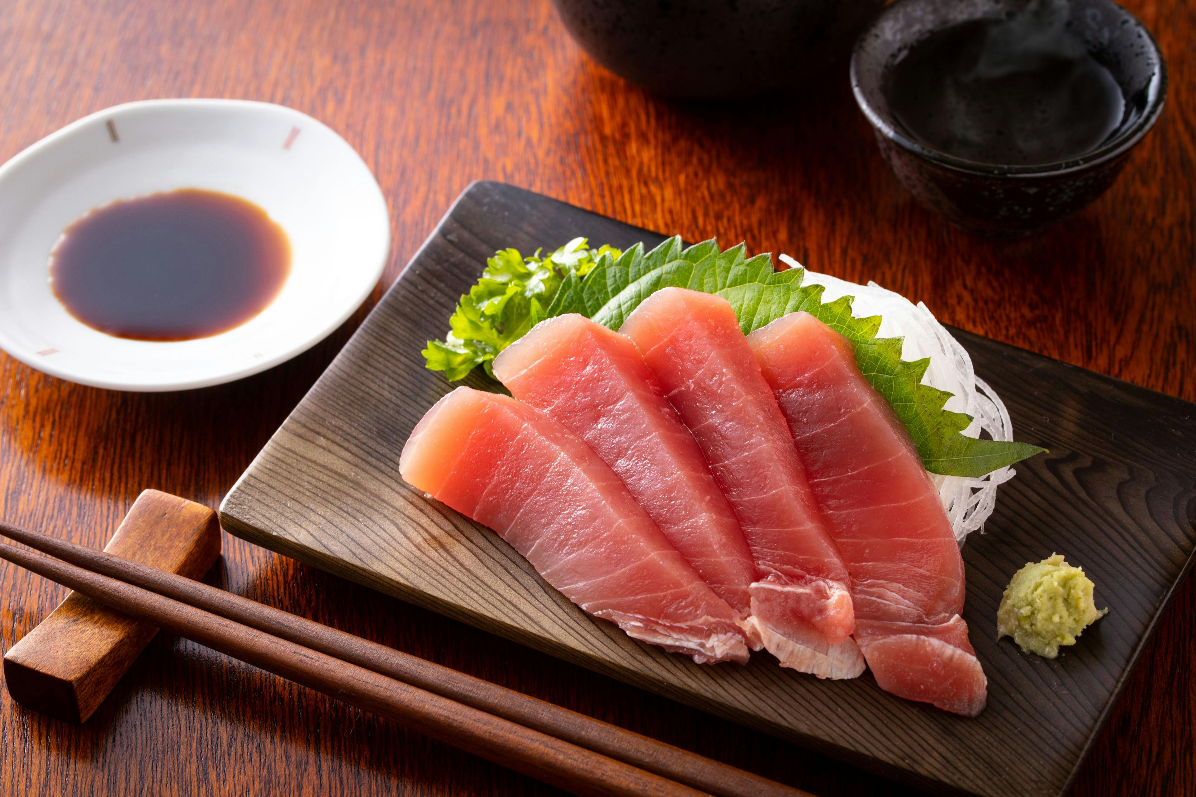 Tuna Sashimi sushi